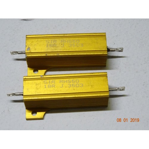 RESISTENZA CORAZZATA 18 OHM 50 WATT 