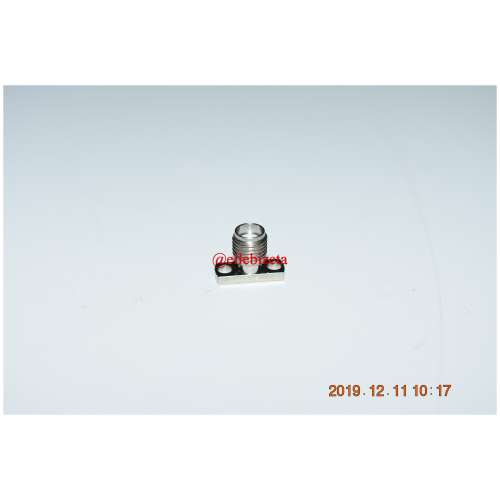 Connettore  SMA F con flangia 2 fori  acciaio inox montaggio ad inesto 2 pz. (1927 ED2/C2)