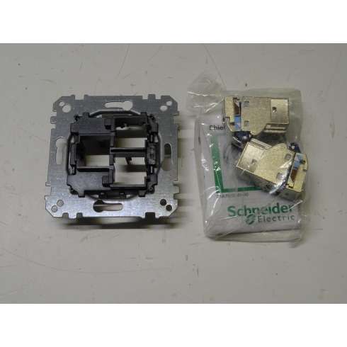 KNX  MTN4576-0022 Piastra Supporto 2 Poli + Modulo Collegam RJ45 (2164ARM 5/4)