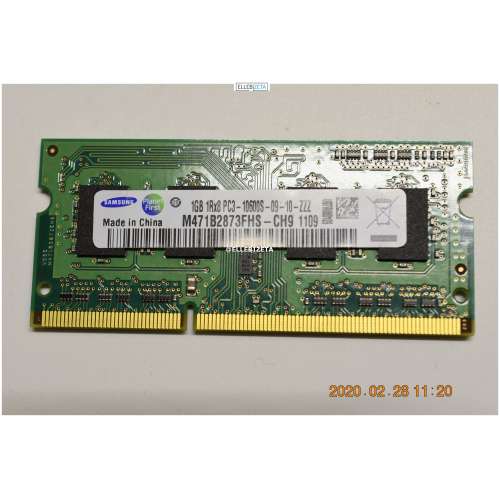 SAMSUNG M471B2873FHS-CH9 1GB DDR3 1333MHZ 204PIN  10600S  (2277/IB1)