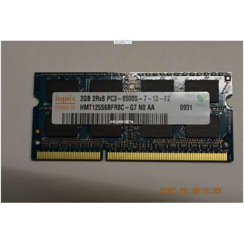 Memory Sodimm DDR3 1.0 GB 1RX8 PC3 10600S (IA1)