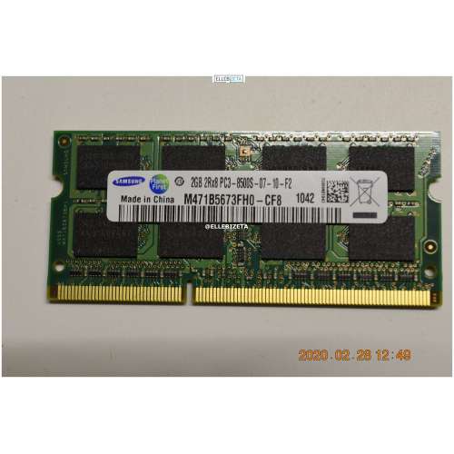 Memory Sodimm DDR3 1.0 GB 1RX8 PC3 10600S (IA1)