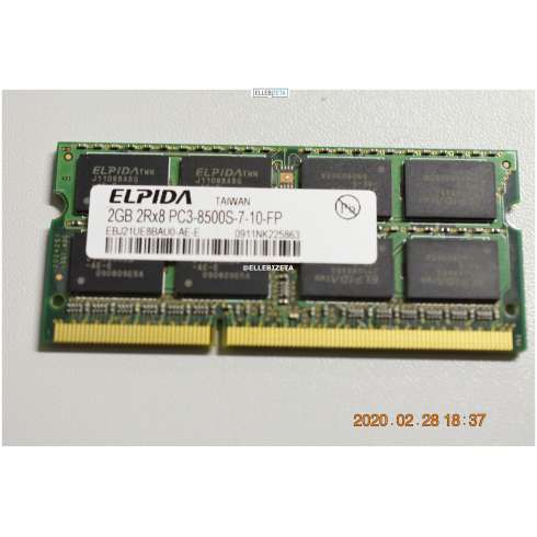 ELPIDA  EBJ21UE8BAU0-AE-E 2GB PC3-8500 DDR3-1066 204-PIN Laptop RAM  (2286IB1)
