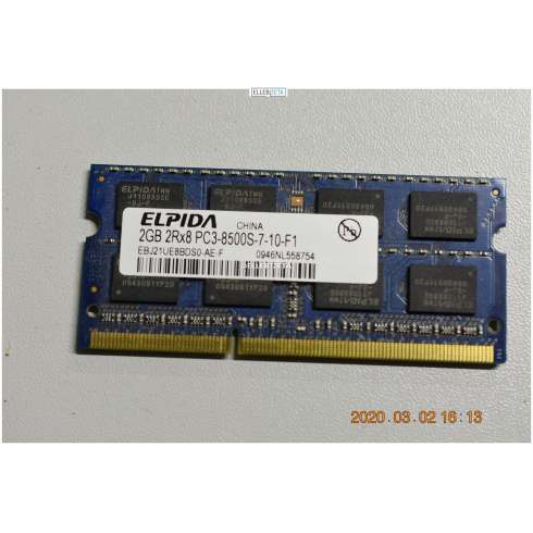 Memory Sodimm DDR3 1.0 GB 1RX8 PC3 10600S (IA1)