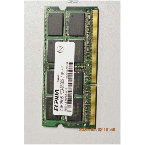Memory Sodimm DDR3 1.0 GB 1RX8 PC3 10600S (IA1)