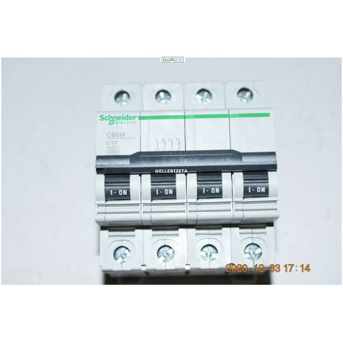 24946 Interruttore Magnetotermico Trifase 4 poli 4P-c10 (2826*/CC1SX)