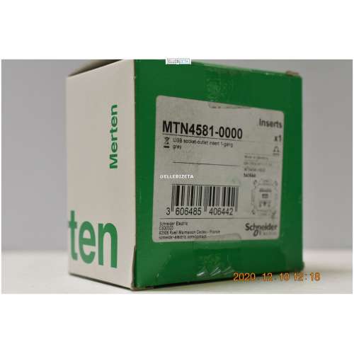 KNX MTN4581-0000 USB socket outlet insert 1 gang grey  (2859/CD5/DX)