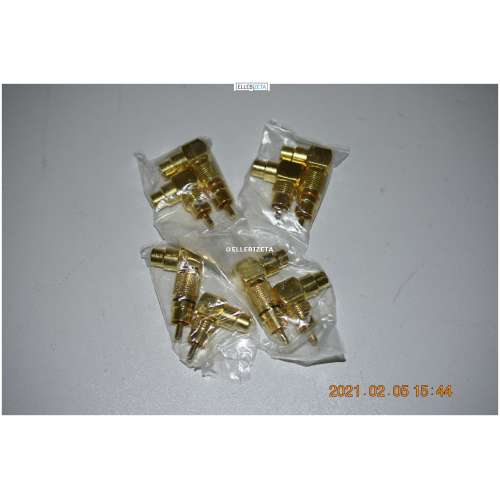 4 confez. 8 Pezzi RCA Audio Adattatore Angolare  M/F 90 gradi  metallo dorato 