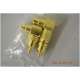 RCA Audio Adattatore Angolare  M/F 90 gradi  metallo dorato 4 confez.