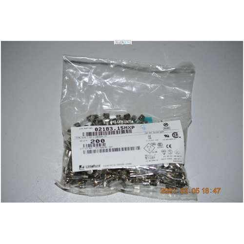 200 Fusibili 5x20mm Glass T 3,15 Amp 250 Volt Ritardati LITTELFUSE