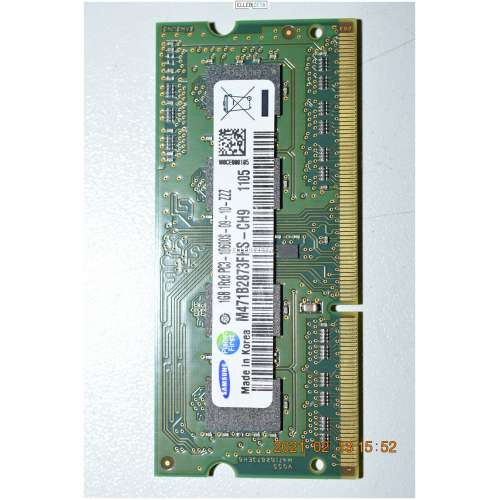 Memory DDR3 Sodimm 2x 1.0 GB 1RX8 PC3 10600S (IB1)