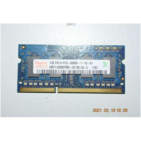 Hynix Ram  Memoria Sodimm DDR3  1.GB 1RX8 PC3 8500S Notebook