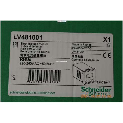 Schneider LV481001 Relè Differenziale 220 -240 Vac RHUs 0,03...30 A 0..5 s