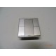 SCHNEIDER KNX MTN627660 Pulsantiera Multifunzione Doppia Plus, Alluminio, SystemM (ARM5-1)