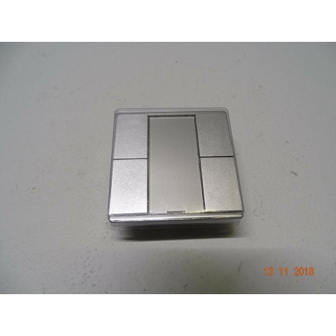 SCHNEIDER KNX MTN627660 Pulsantiera Multifunzione Doppia Plus, Alluminio, SystemM (ARM5-1)