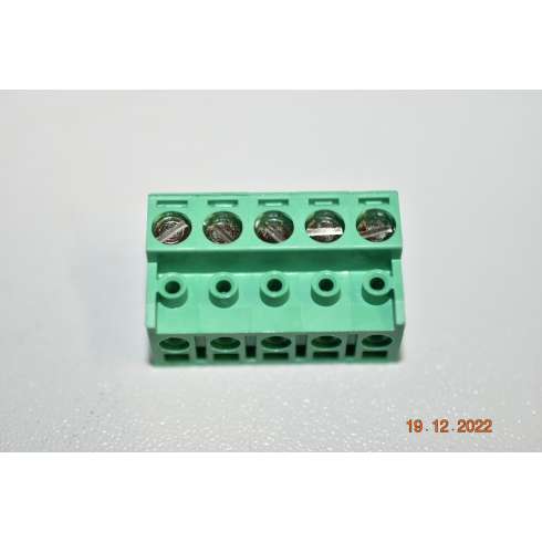 10 Pz. Sauro Electronics CSF05001 Spina Serraggio a Morsetto 12 A,2,5mm 5 poli