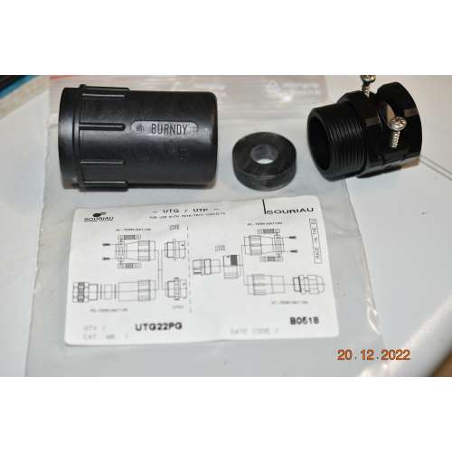 SOURIAU UTG22PG Connettore Circolare standard  Cable Clamp IP65