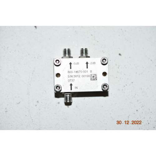 PowerWare 800-14671-001 B RF Coassiale SMA 3-Port Passive Signal Diplexer/Combiner