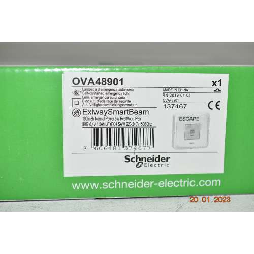 Lampada di Emergenza Schneider OVA48901 Exiway SmartBeam
