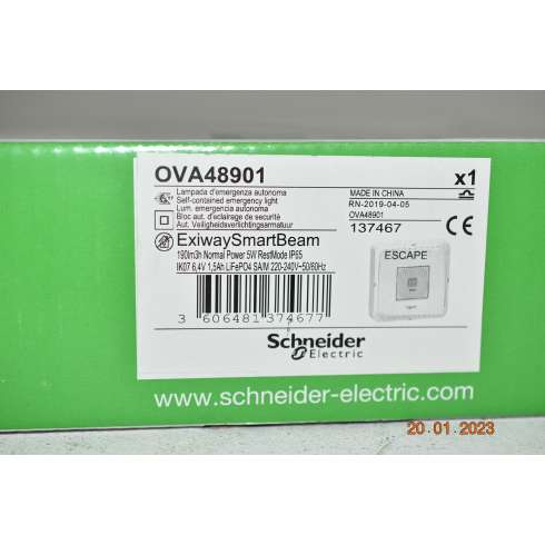 Lampada di Emergenza Schneider OVA48901 Exiway SmartBeam