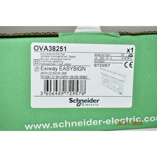 Lampada di emergenza OVA 38251 Exiway Easysign Permanente SA 24m