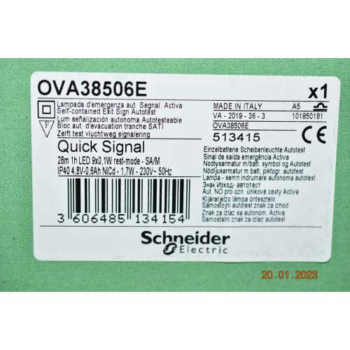 Lampada di Emergenza Schneider OVA 38506E Quick Signal