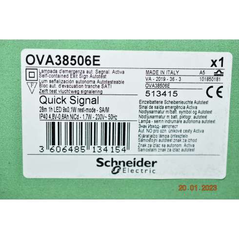Lampada di Emergenza Schneider OVA 38506E Quick Signal