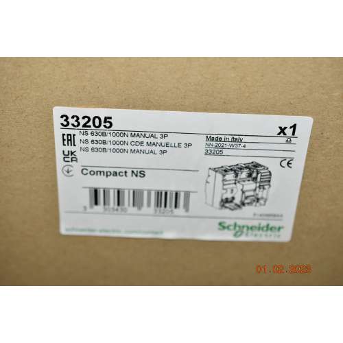Schneider 33205 NS 630B/1000S Manual 3P Compact NS