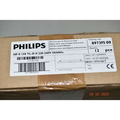 PHILIPS HF-S-158 TL-D-II 12 Pezzi HF-Selectalume Alimentatore per lampade fluorescenti