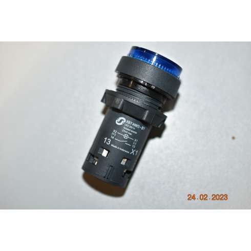 Schneider Harmony XB7NW36B1 Pulsante luminoso Blu Led 24 Volt DC-AC