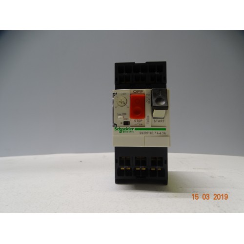 SCHNEIDER GV2RT103 Interruttore Magnetotermico TeSys GV2 - 4…6,3 A - Morsetti a Molla
