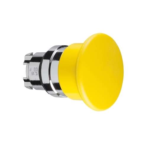 Testa Pulsante ZB4BC5 Fungo 40 mm ritorno a molla Metallo giallo 22 mm