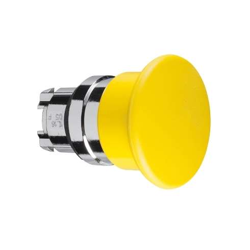 Testa Pulsante ZB4BC5 Fungo 40 mm ritorno a molla Metallo giallo 22 mm