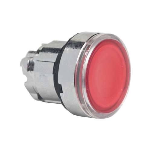Testa per Pulsante ZB4BK043 Illuminato Rosso a filo metallo 22mm Harmony XB4