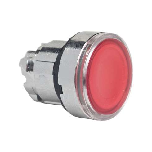 Testa per Pulsante ZB4BK043 Illuminato Rosso a filo metallo 22mm Harmony XB4