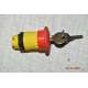 Testa di Arresto Emergenza ZB5AS944  Fungo Rosso plastica 40 mm Ritorno a chiave