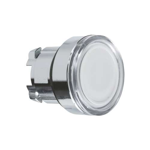 Testa Pulsante illuminato ZB4BW313 Harmony XB4 Metallo Bianco 22mm Ritorno a molla