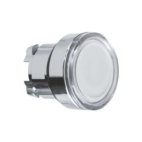 Testa Pulsante illuminato ZB4BW313 Harmony XB4 Metallo Bianco 22mm Ritorno a molla