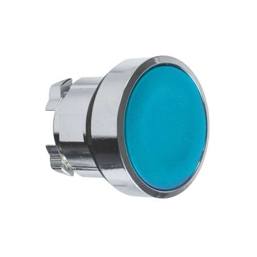 Testa a Pulsante ZB4BA6 Blu Metallo 22mm Ritorno a molla Harmony XB4