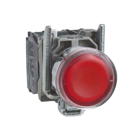 Pulsante luminoso XB4BW3465 Rosso Filoghiera  1NO+1NC lampada 250 Volt