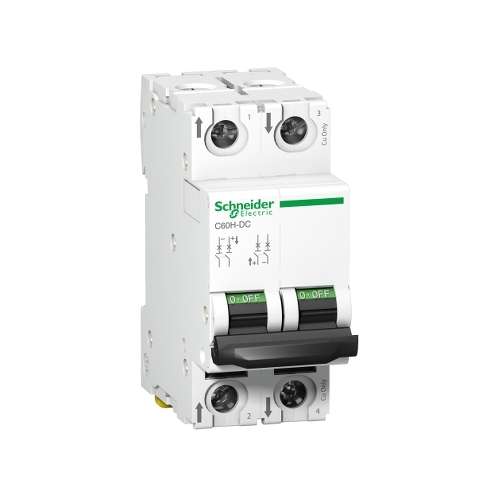 Schneider A9N61537 Interruttore Magnetotermico C60H-DC 2P 40A Fotovoltaico