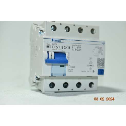 Interruttore Differenziale DOEPKE DFS4BSKR 63 Amp  4 Poli 30 mA Type B CERTIFICATO