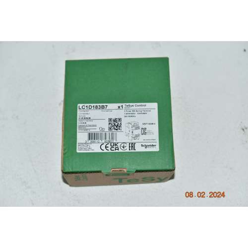 Contattore LC1D183B7 TeSys 3poli 18A 7,5Kwatt /400 Volt   Bobina 24 Volt AC
