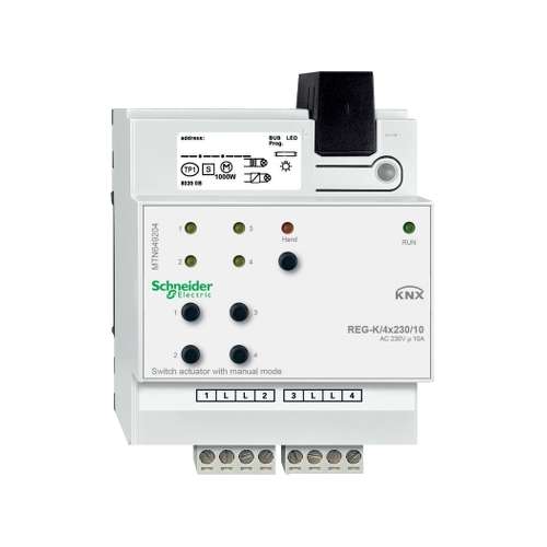 KNX MTN649204 REG-K/4x230 /10  Attuatore di Commutazione  Schneider