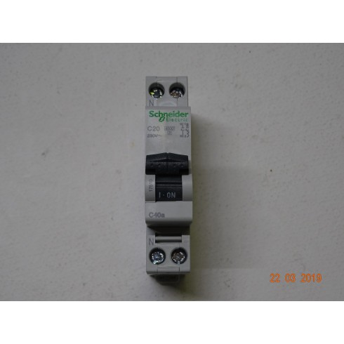 17510 Interruttore Magnetotermico C40a 1P+N-C20-4500A (ARM 7/2)