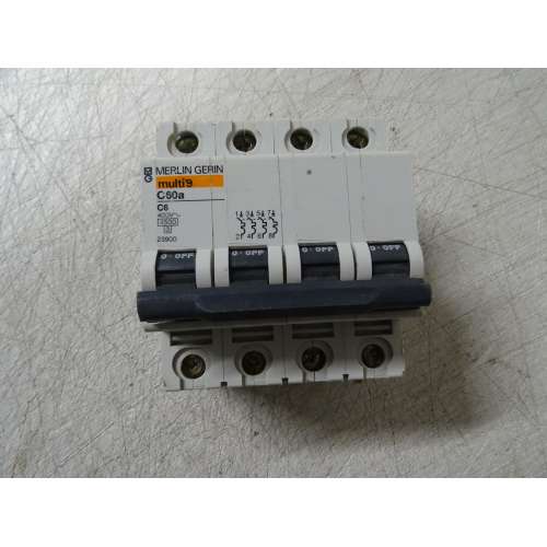 Merlin Gerin 23900 Interruttore Automatico C60a 4P 60A Curva C