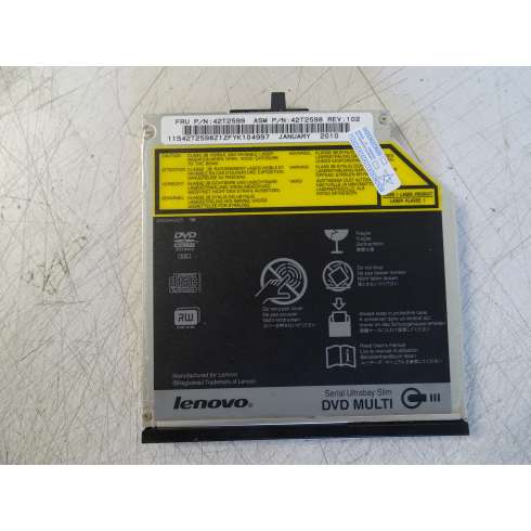 ULTABAY  SLIM DVD MULTI III PANASONIC  DVD RW UJ862AC LENOVO P/N 42T2599  (2318/IB0/C3/5)