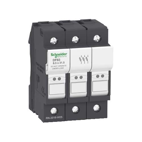 Schneider DF83 Portafusibile TeSys DF Fusibile 8,5X31,5 3 Poli Max 25Amp