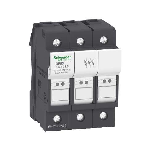 Schneider DF83 Portafusibile TeSys DF Fusibile 8,5X31,5 3 Poli Max 25Amp