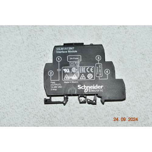 Schneider Zelio SSLM1A13M7 Relè stato solido Guida Din Ing 90-280 Vac Out 12-280 Vac 3Amp